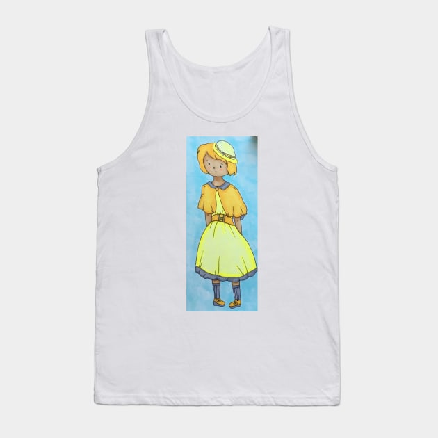 Girl in Yellow Tank Top by Thedisc0panda